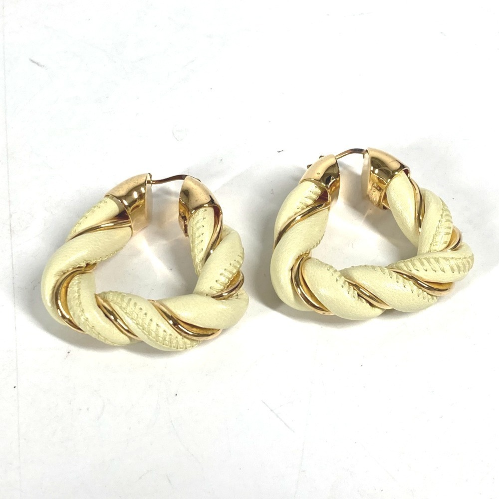 BOTTEGA VENETA Silver Leather Earrings